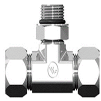 Tee BITE TYPE con Macho Oring Boss al centro.