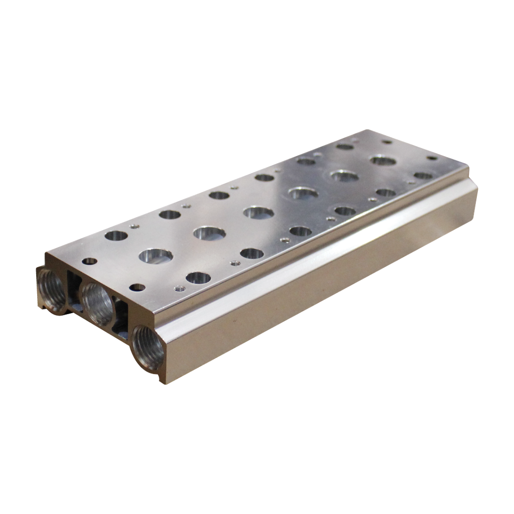 Manifold placa base, 6 estaciones