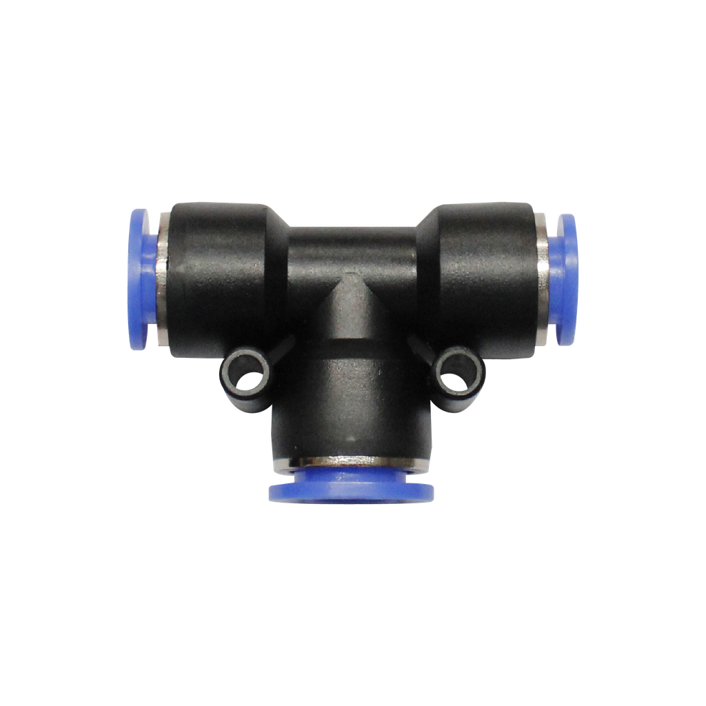 Conexión "T" diámetros laterales 6 MM diámetro central 8 MM