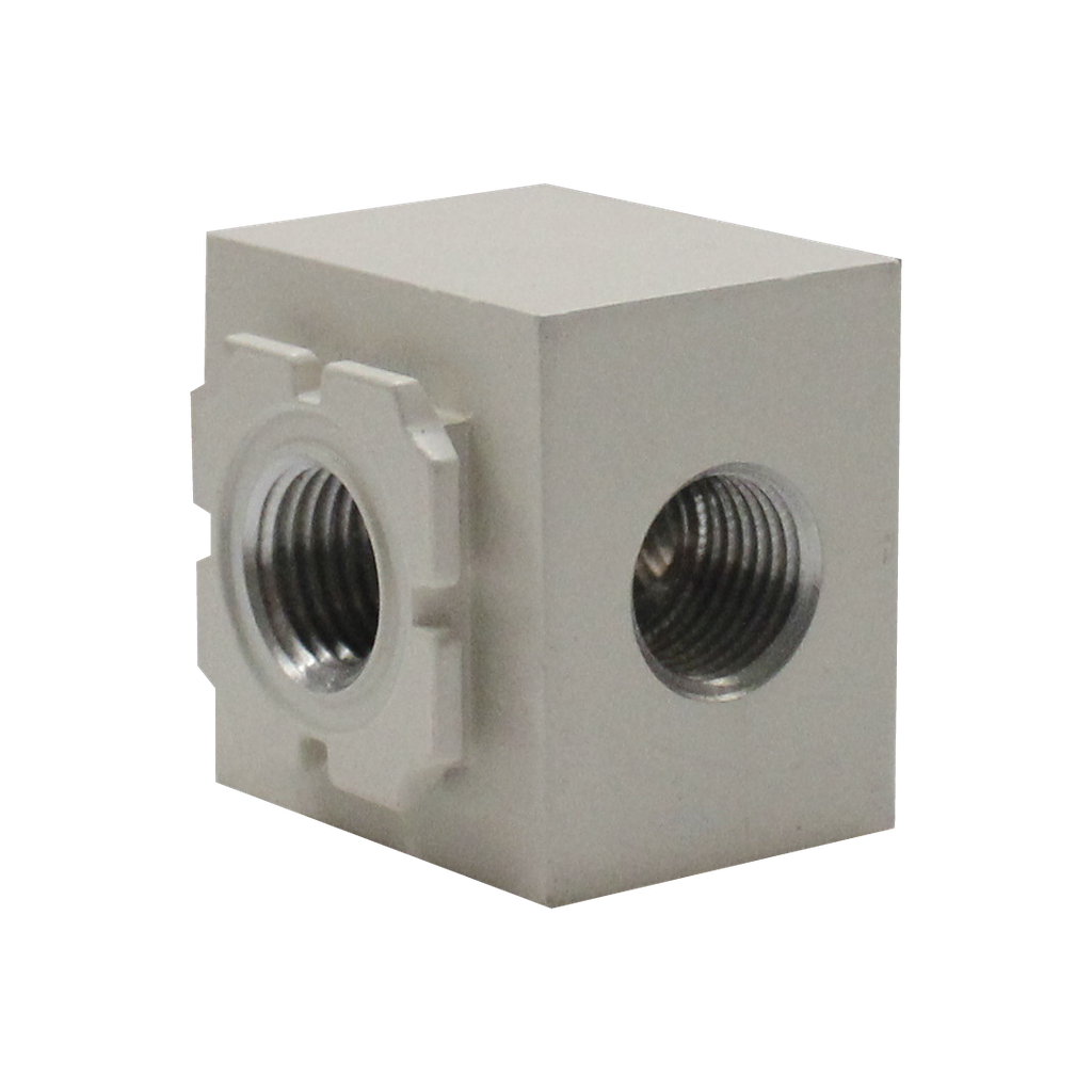 Módulo de derivación, para serie EAC, tamaño 2, 3 conexiones, puertos 1/4" BSP