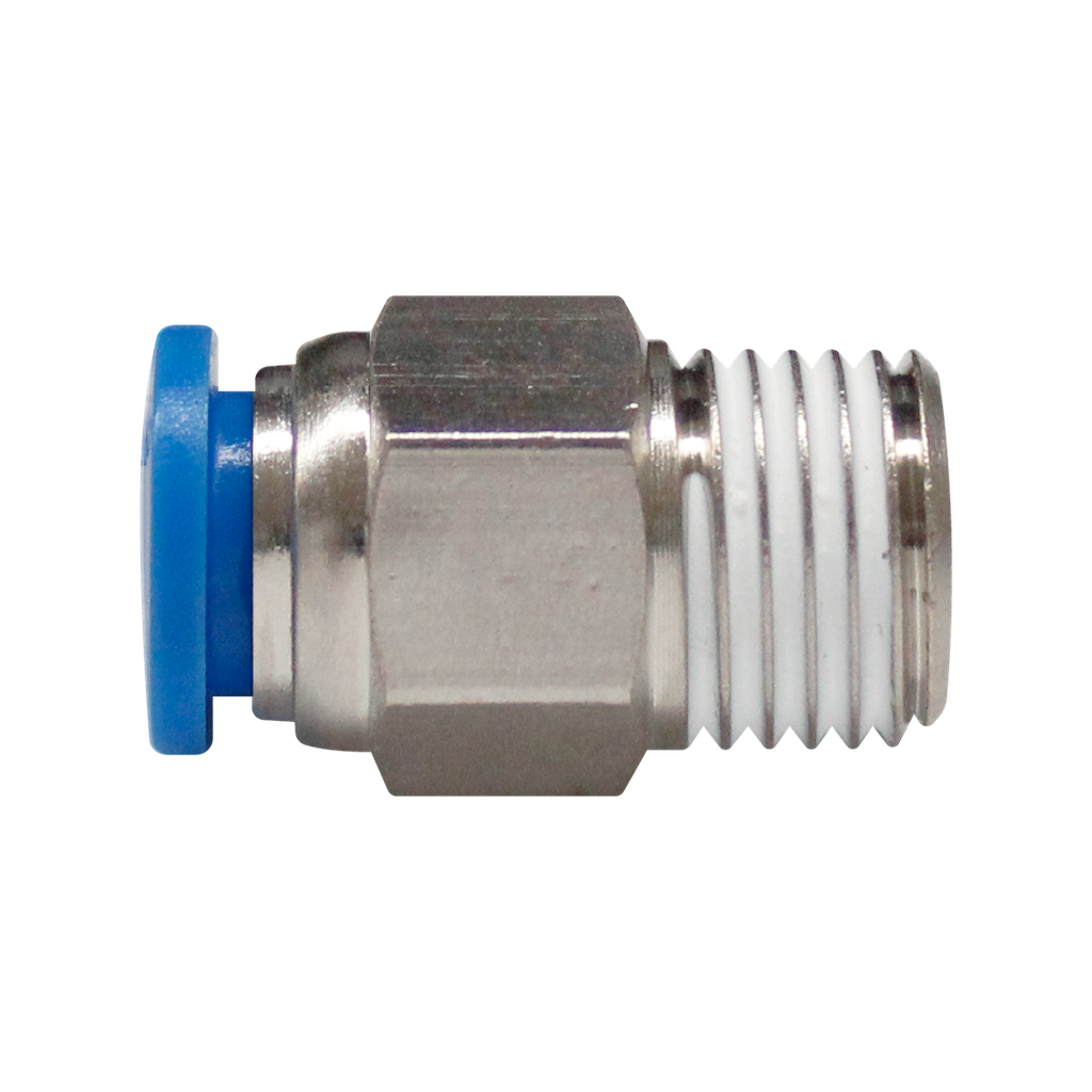 CONECTOR RAPIDO RECTO MACHO DE 10MM 1/4