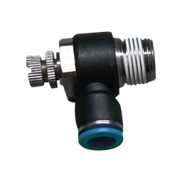 [SC08 1-4] Válvula estrangulación y antirretorno tipo "L" rosca de 1/4 tipo "PT" diámetro de manguera 8MM