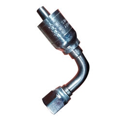 [TT240-0407] HEMBRA JIC UNA PIEZA 4-4 A 90° P/MANG TERMOPLASTICA