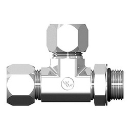 [C6804-04-04-04] Tee BITE TYPE con Macho Oring Boss al centro