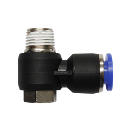 [PH10 1-4] Racor rápido codo orientable cuerda 1/8" BSP manguera 10 MM