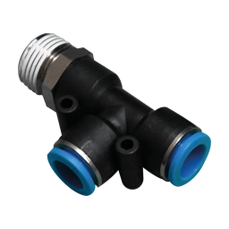 [PST04M6] Conector rápido en codo a 90° Macho manguera 4 MM cuerda lateral M6