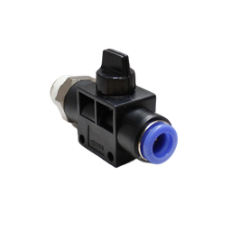 [HVFS 06 1-8] Válvula de Cierre manguera 6 MM cuerda 1/8" BSP