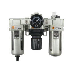 [EC3000-03D5-T] Combinación Filtro Regulador y Lubricador EC3000-035-T FRL 3/8" NPT, manómetro redondo, Bar/Psi, purga automática, 25um