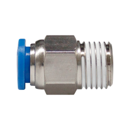 [PC041-4] Conector Rápido recto cuerda macho PT de 1/4 diámetro de maguera 4 MM 