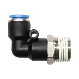 [PL04 1-8] Conector Rápido "L" rosca PT macho de 1/8 diámetro de manguera 4 MM