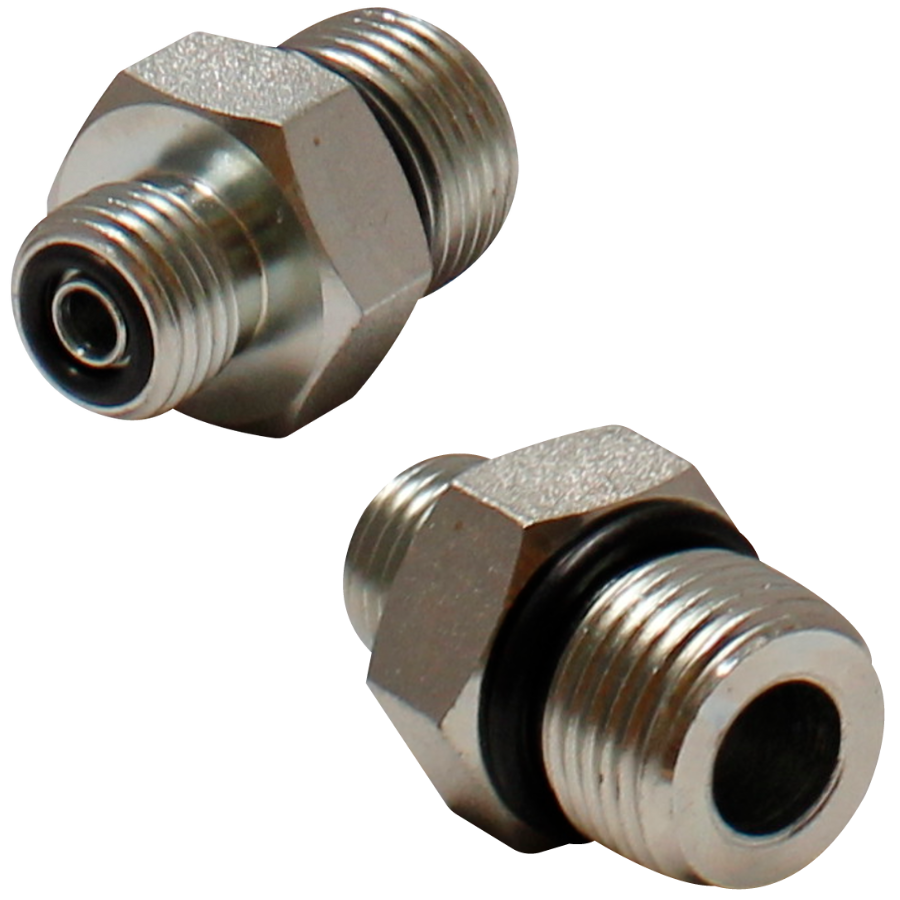 [FS-6400-20-20] Macho cara plana (ORFS) x Macho SAE O-ring Boss