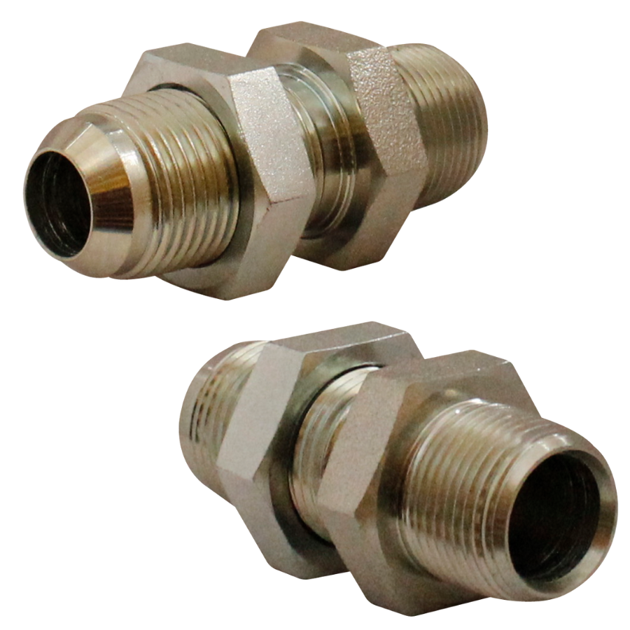 [2706LN-12-12] UNION MACHO NPT-MACHO JIC PASAMUROS CON TUERCA