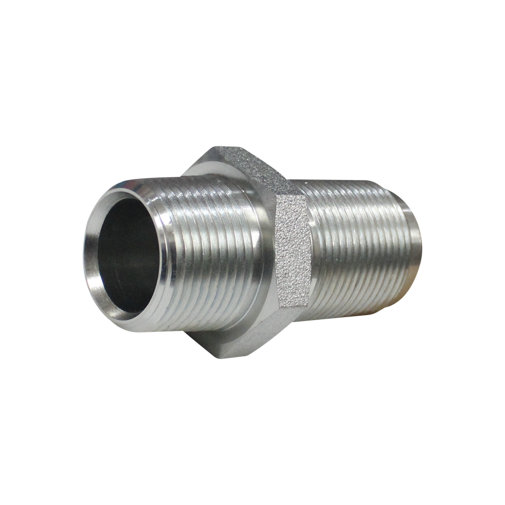 [2706-16-16] Unión Macho NPT- Macho JIC 37° pasamuros