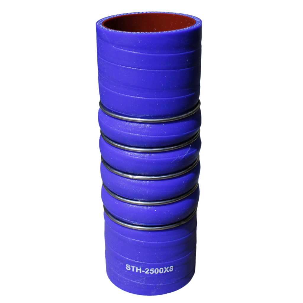 [STH-2500X8] MANG DE SILICON P/TURBO 2 1/2" X 8 CON 5 ARILLOS