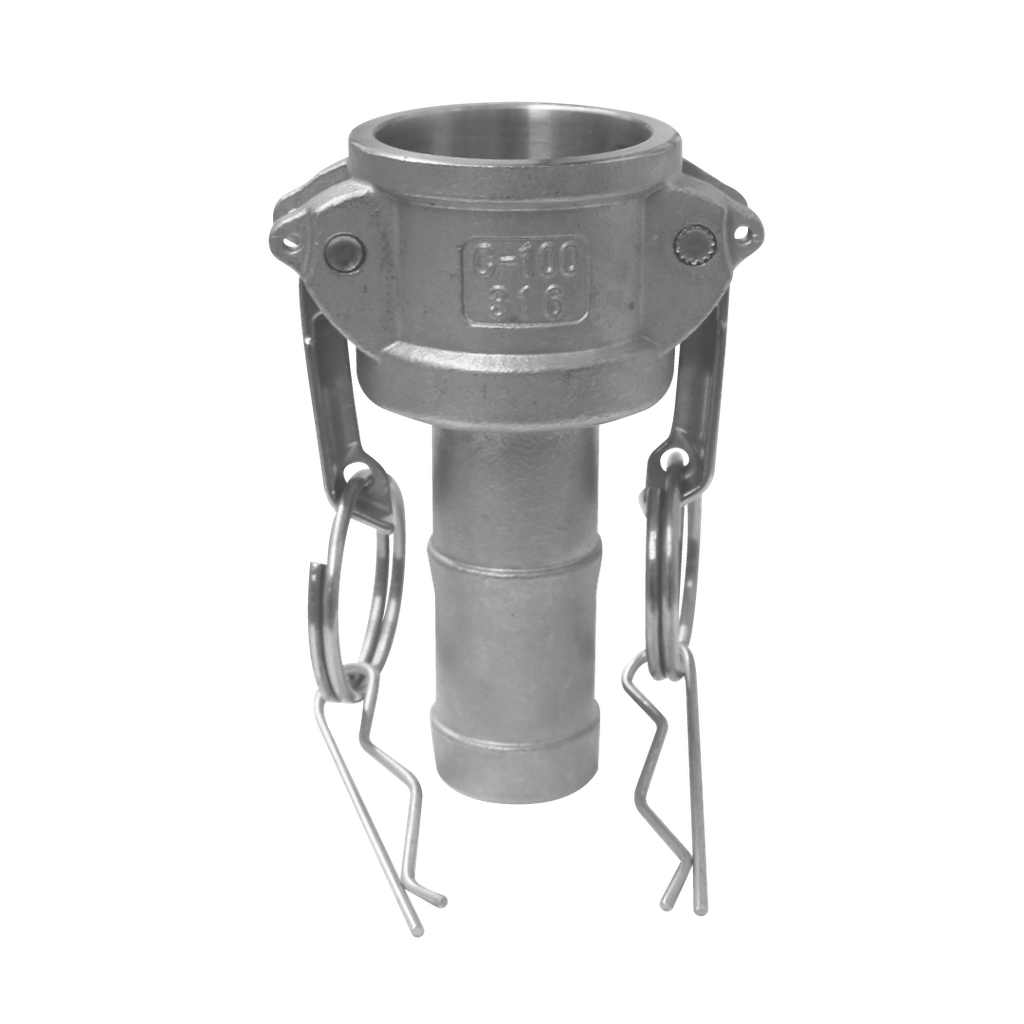 [SS304-C200] Camlock Acero Inoxidable 304 parte C de 2"