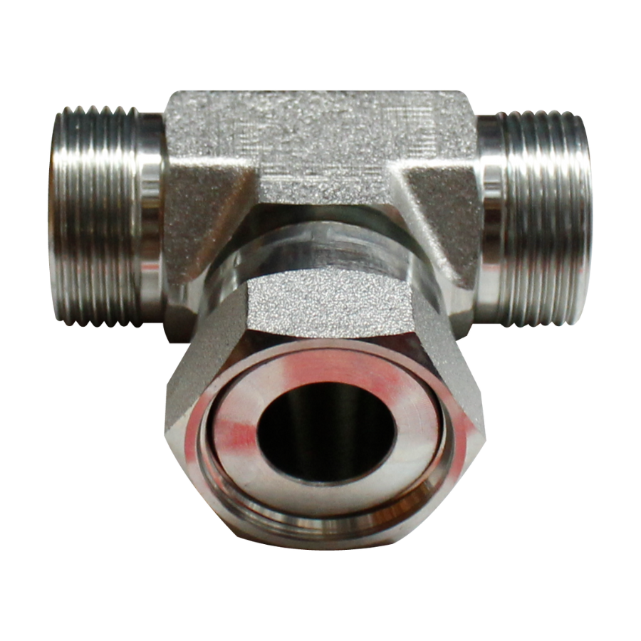 [FS-6600-16-16-16] Tee Macho cara plana x Macho cara plana x Hembra cara plana al centro