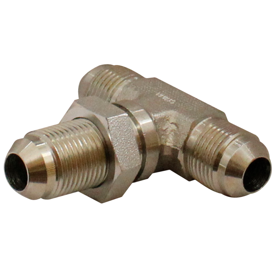 [2703-LN-20-20-20] Tee Unión JIC 37° pasamuros central con Tuerca