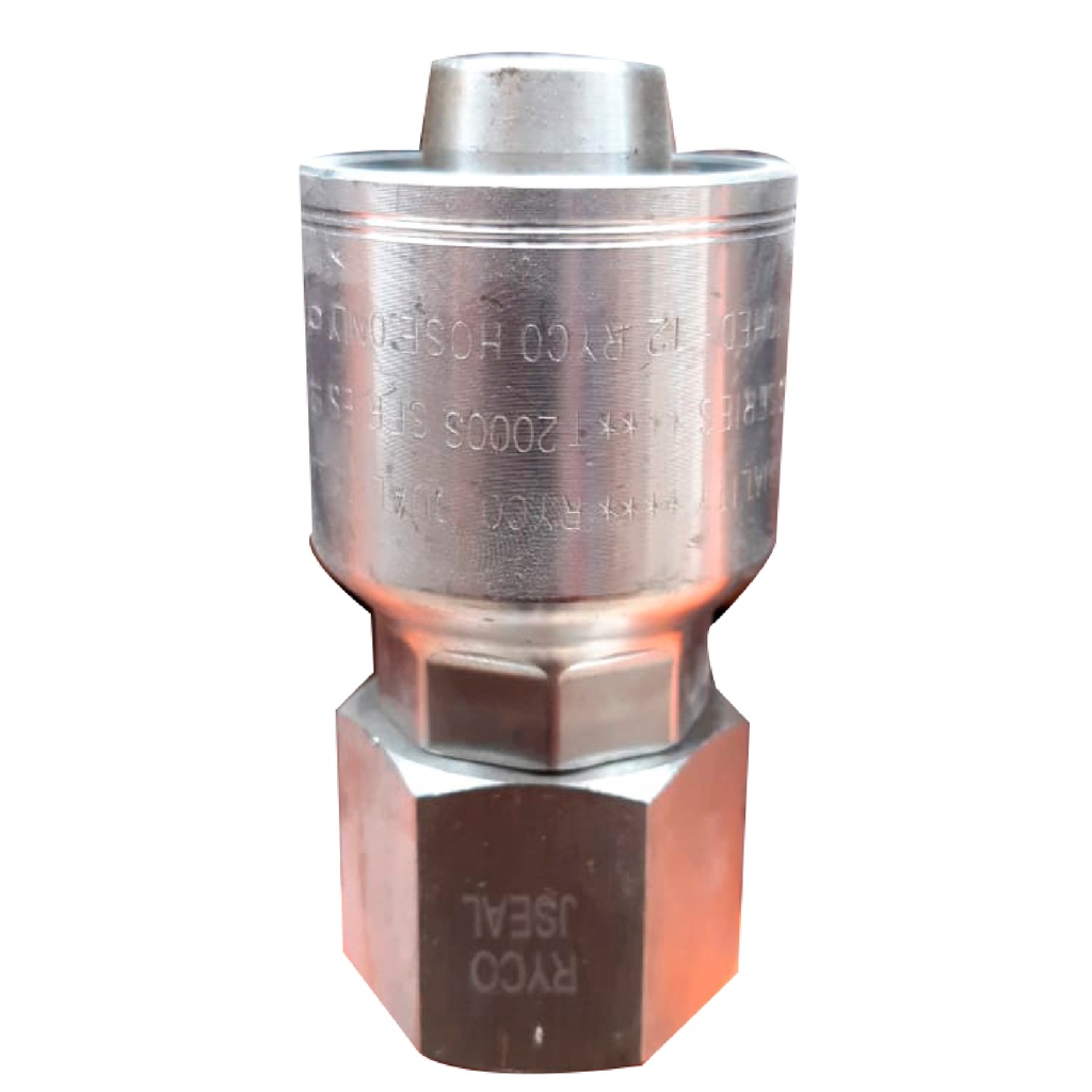 HEMBRA JIC AC. INOX. 16-16 P/2 TRENZAS