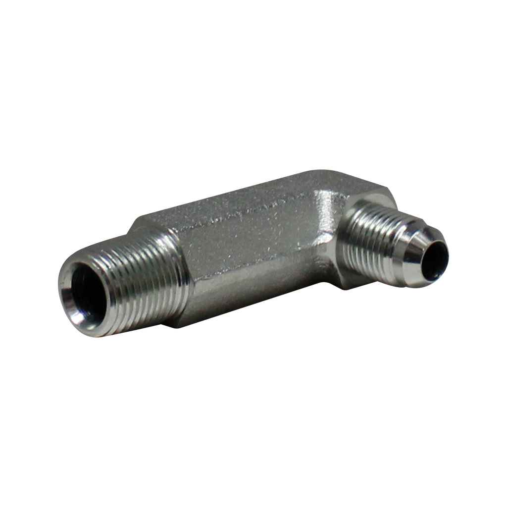 [2501-LL-16-16] Codo 90 Macho JIC 37° x Macho NPTF EXTRA LARGO
