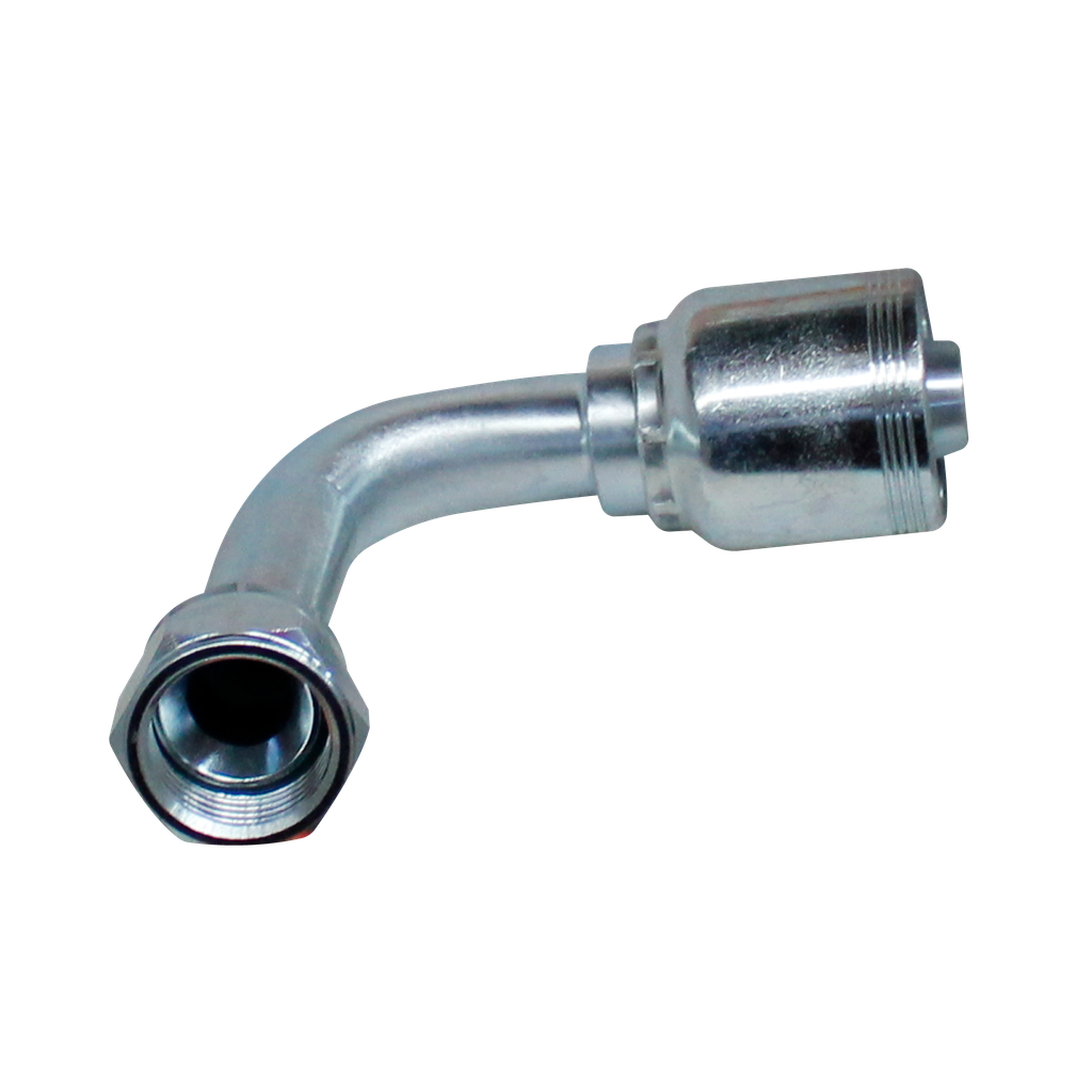 [K7280-1217] HEMBRA JIC A 90° LARGO 12-12 P/4 MALLAS