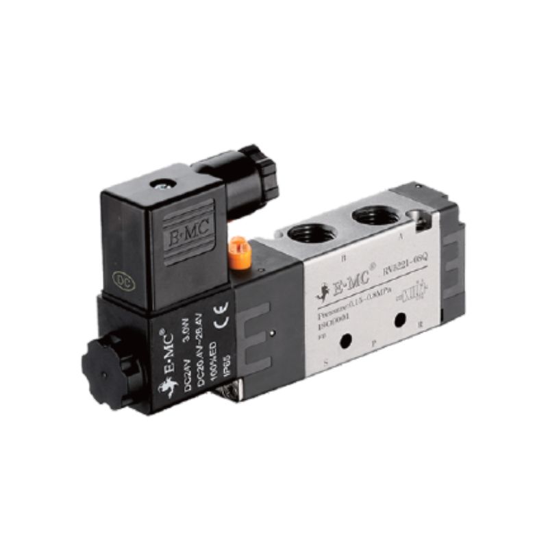[RV5211-06QE1] Electroválvula 5/2 Monoestable, Puertos 1/8'' Cuerda tipo "G", Muelle: neumático, 110 VAC, Caudal 500 LT/min Mod. RV5211-06QE1