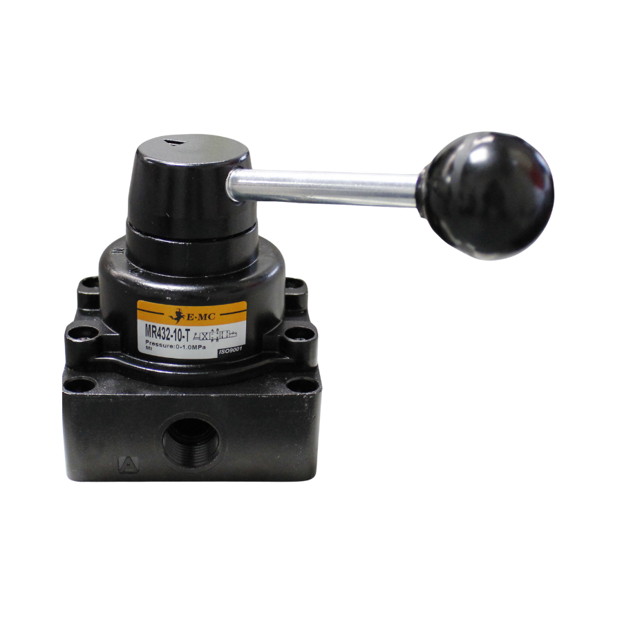 [MR432-10-T] Válvula de palanca manual 4/3 puertos 3/8" NPT