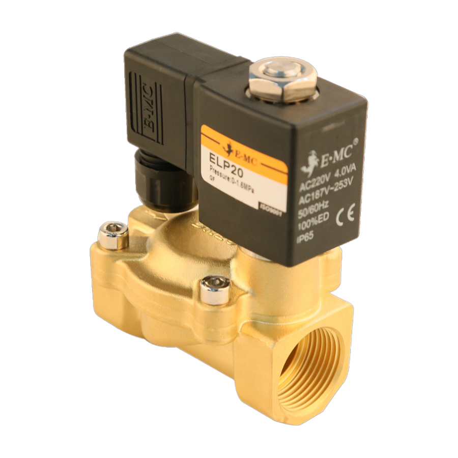 Válvula Solenoide 2/2, NC, Sellos NBR, DC24V puertos 3/8" ( ROSCA G  )