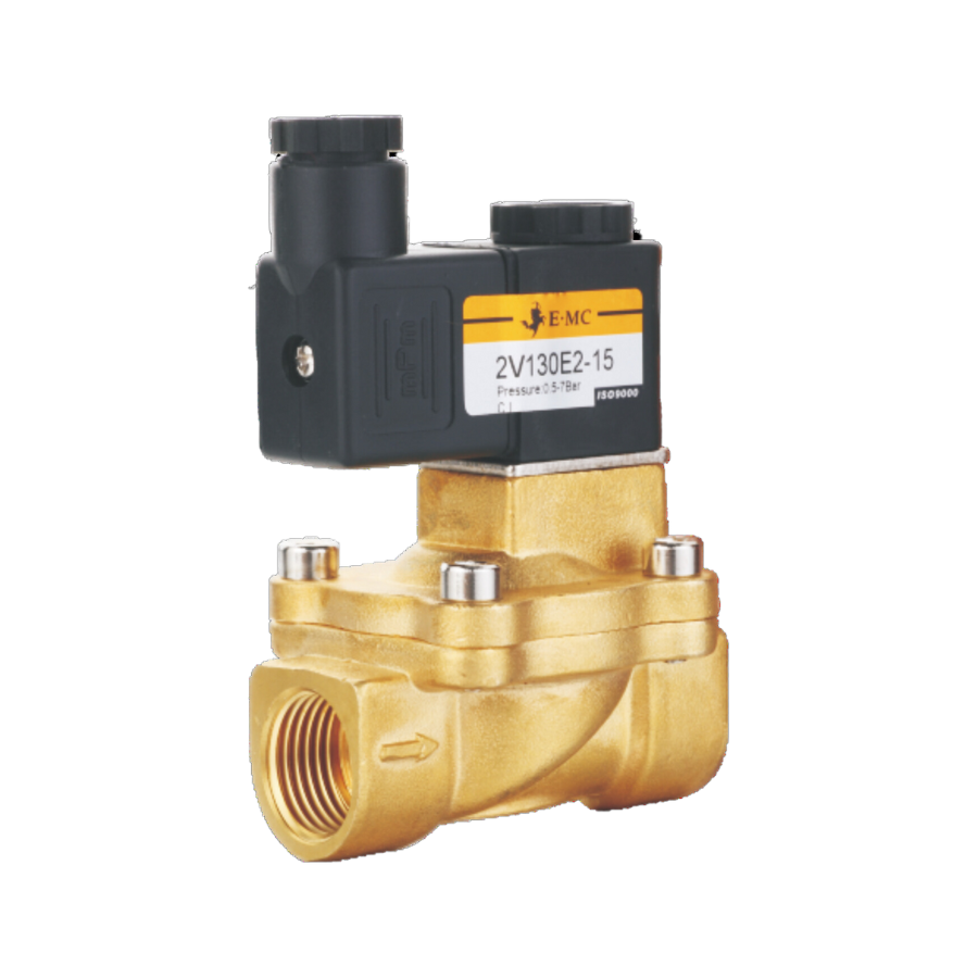 [2V130-10E4] Válvula Solenoide 2/2, NC, DC24V puertos 3/8" BSP