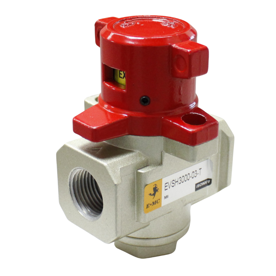 [EVSH4000-03-T] Válvula de Alivio o de Cierre, EVSH4000-03-T 3/8" NPT puerto desfogue 3/8" NPT