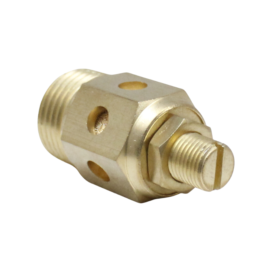 [SK-06-T] Silenciador con regulador de caudal de bronce 1/8" NPT