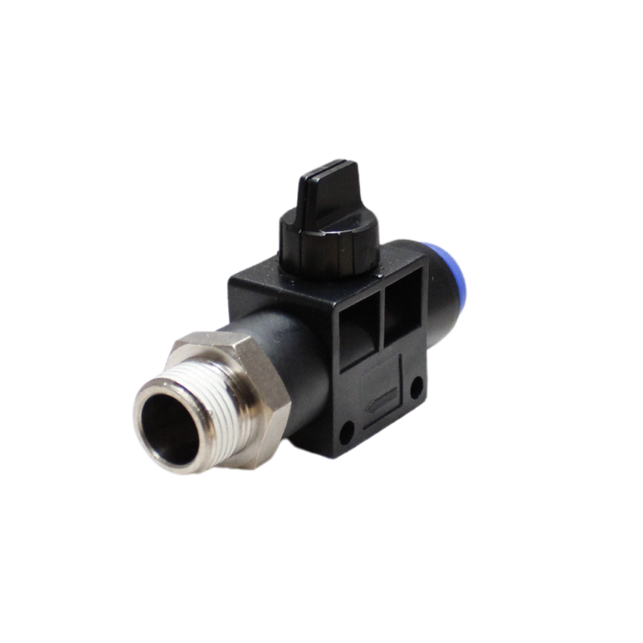 [HVFS 12 3-8] Válvula de Cierre manguera 12 MM cuerda 3/8" BSP