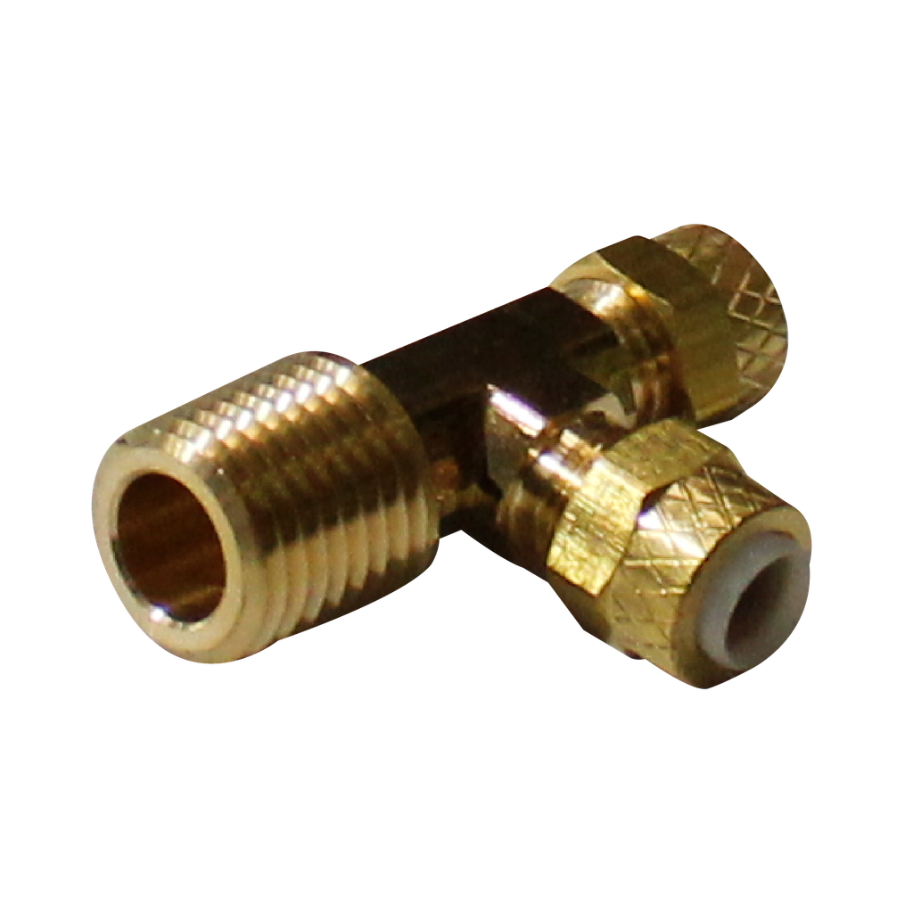[R-271P-08-06] TEE UNION CON MACHO LATERAL POLYFIT 1/2*3/8