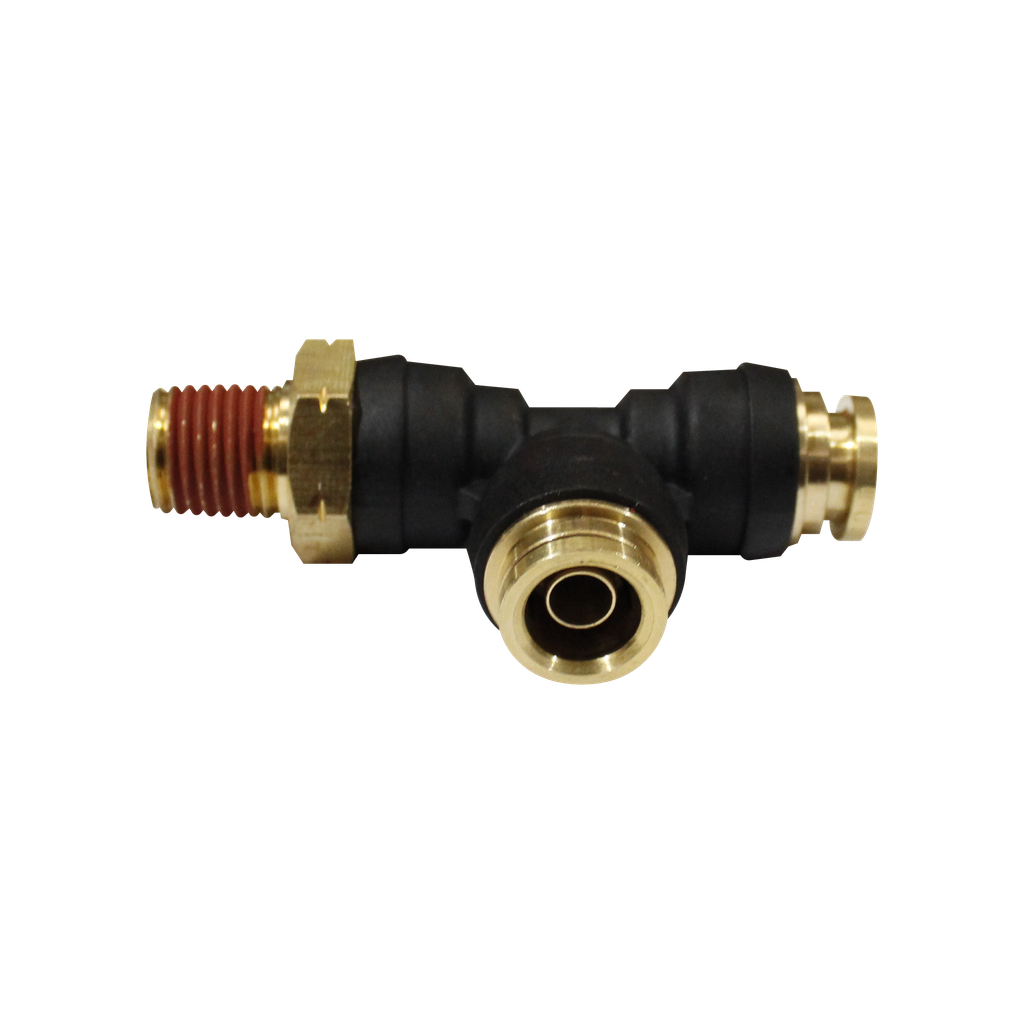 [RQ-PST-DOT-06-04] TEE PLASTICO-LATÓN DOT MACHO 3/8 x 1/4