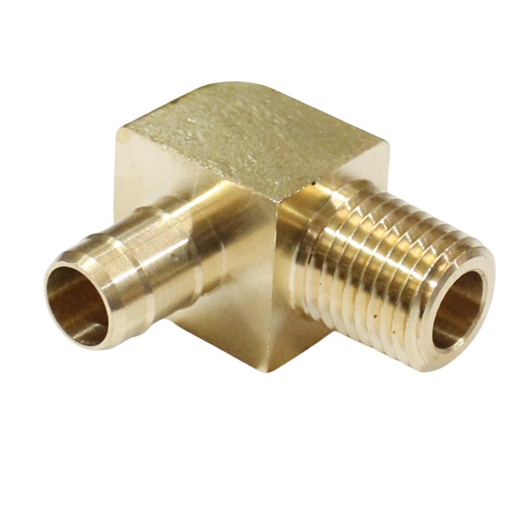 CODO MACHO ESPIGA PARA TUBING PLÁSTICO 1/4 X 1/4
