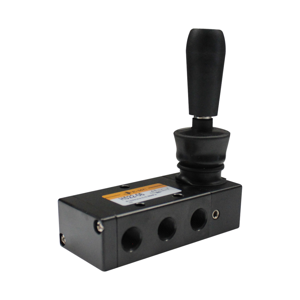 Válvula pulsadora accionamiento manual, 5/2, con enclave, tamaño 1, puertos 1/8" NPT