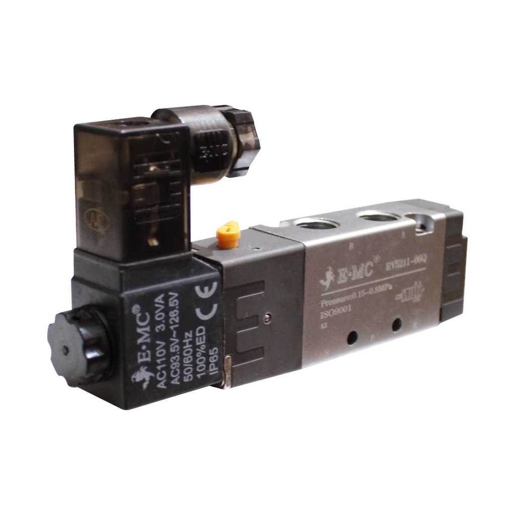 [RV5211-06QE1-T] Electroválvula, 3/2, una bobina, tamaño1 , 110 VAC puertos 1/8'' NPT