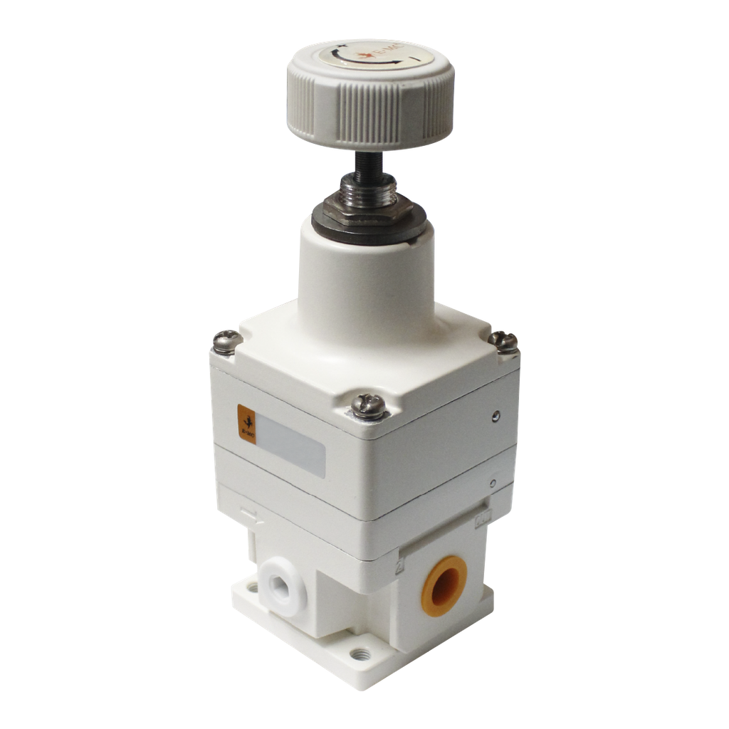 [EPR3000-02L4] Válvula de arranque progresivo para alimentación de aire lento, tamaño 2, 24VDC, montaje tipo DIN, sin manómetro puertos 1/4'' BSP