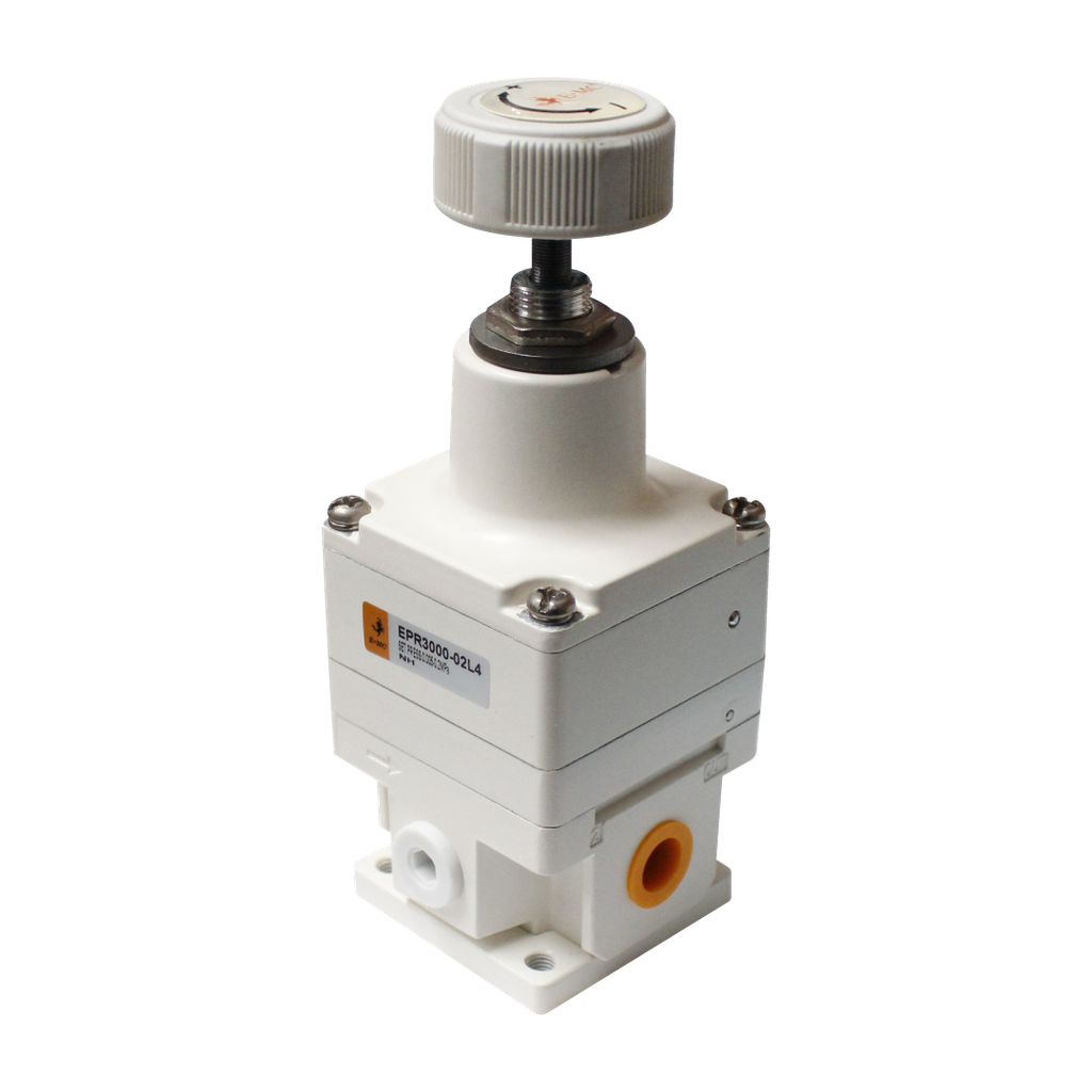 Válvula de arranque progresivo para alimentación de aire lento, tamaño 2, 24VDC, montaje tipo DIN, sin manómetro puertos 1/4'' BSP
