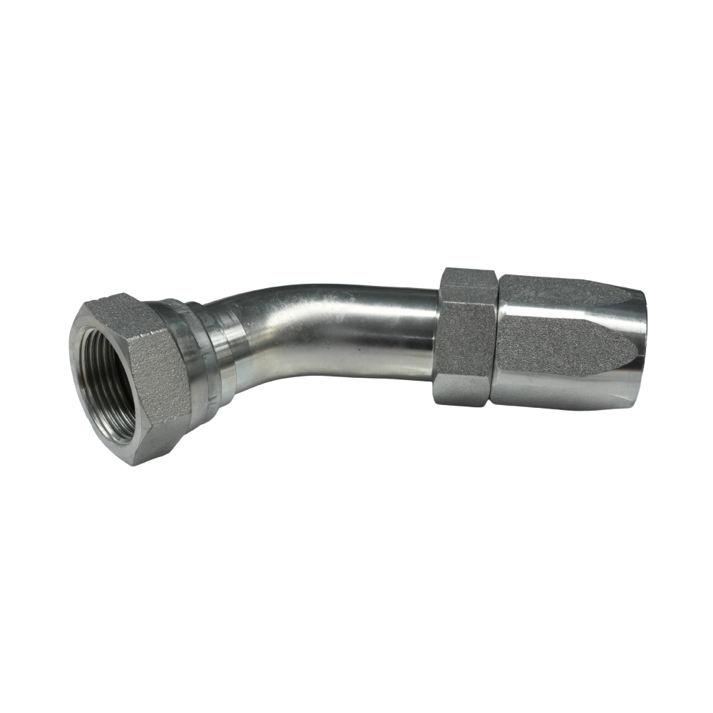 [IMR5-225-1014] CODO 45° HEMBRA JIC  74° ROSCA ASIENTO CÓNICO 7/8 "X14 PASO MANGUERA DN16