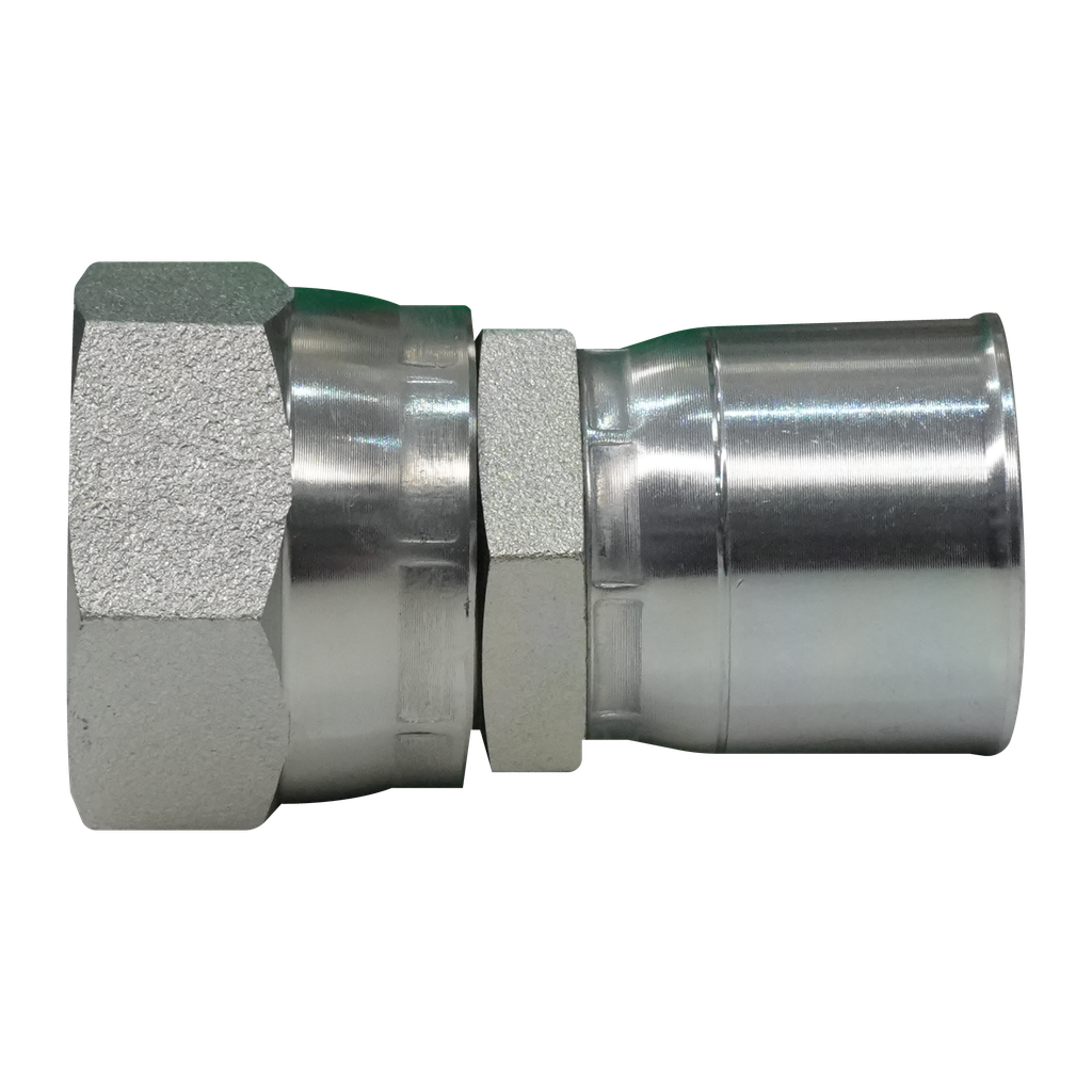 [TF040-1621] HEMBRA JIC CRIMPABLE UNA PIEZA 16-16 P/MANG TEFLON