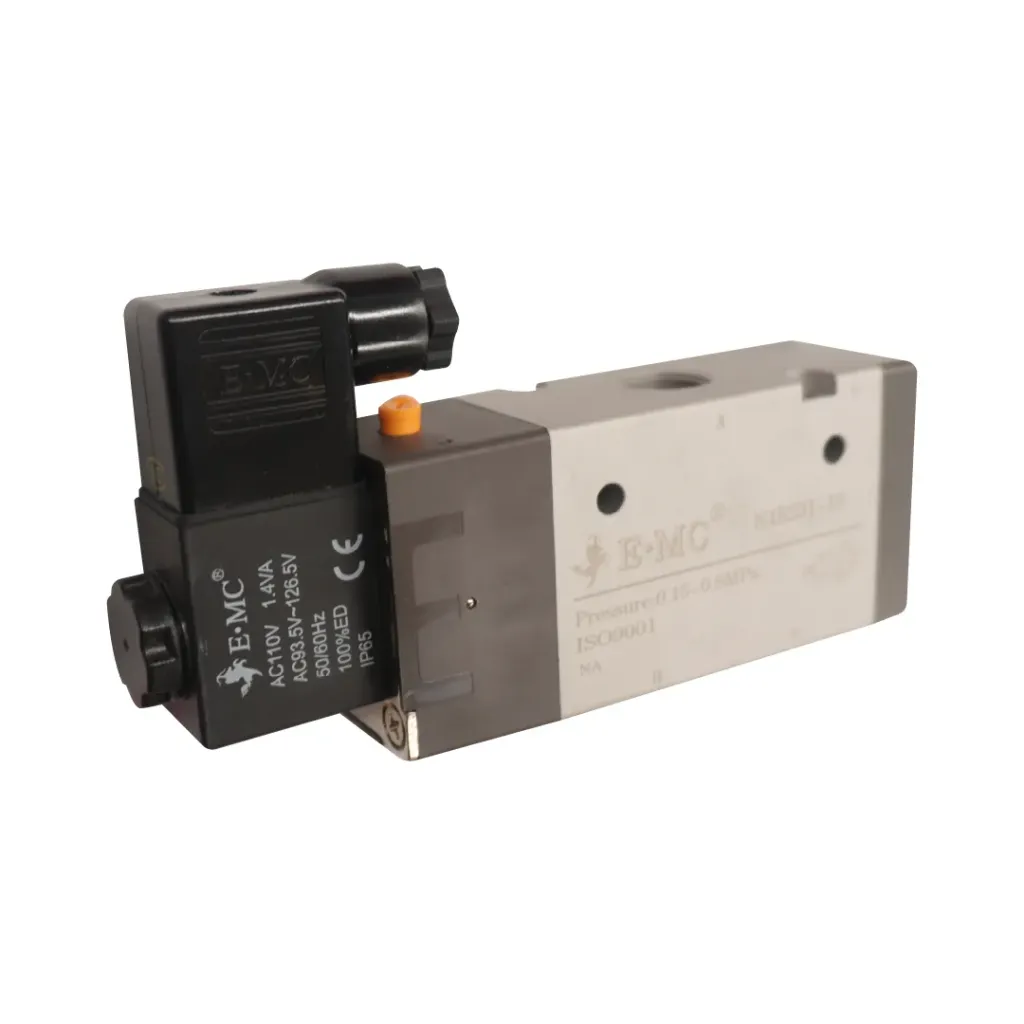 [N4R231-10E1] Electroválvula 3/2 una bobina, "de bajo consumo de corriente .7 W" tamaño 4, 110 VAC puertos 3/8'' BSP