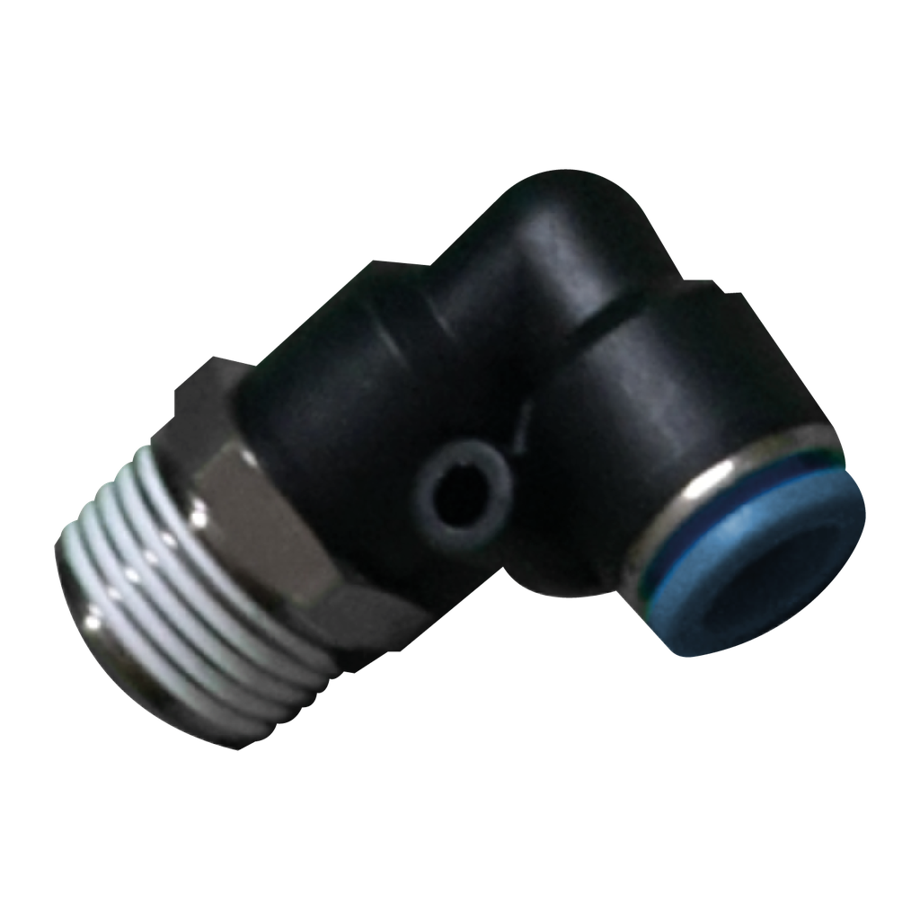 [PL061-4] CONECTOR RAPIDO EN CODO A 90° MACHO DE 6MM 1/4