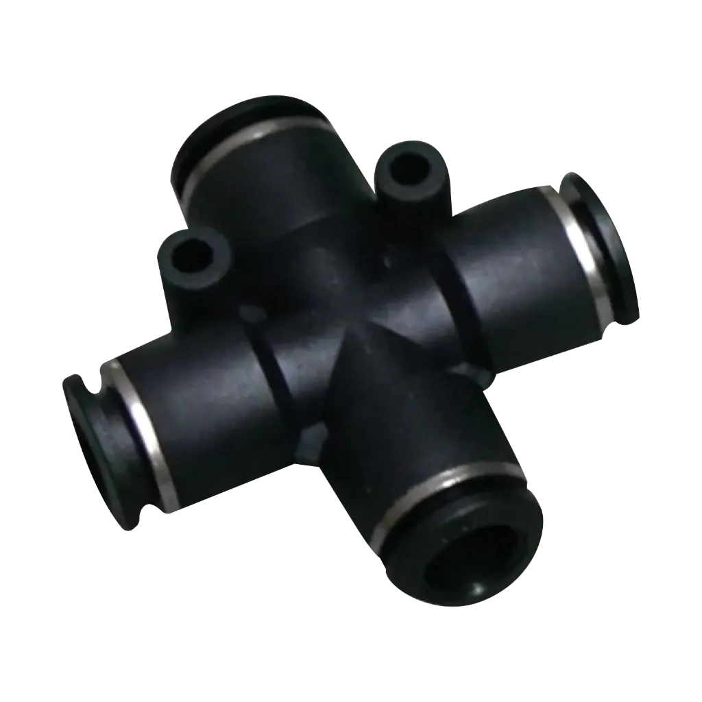 [PZA 1-4] CONECTOR EN CRUZ UNION EN 1/4