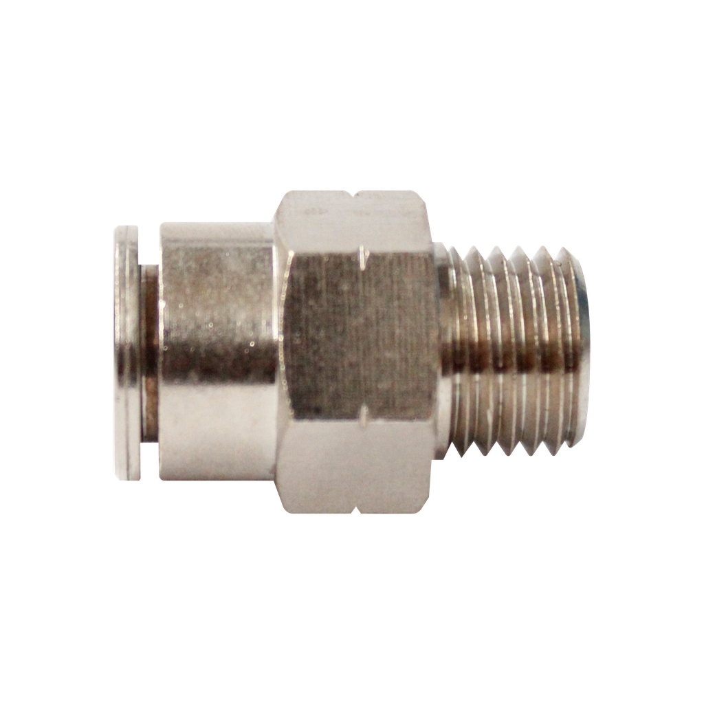 CONEXION METALICA 1/4 A MACHO NPT 1/8