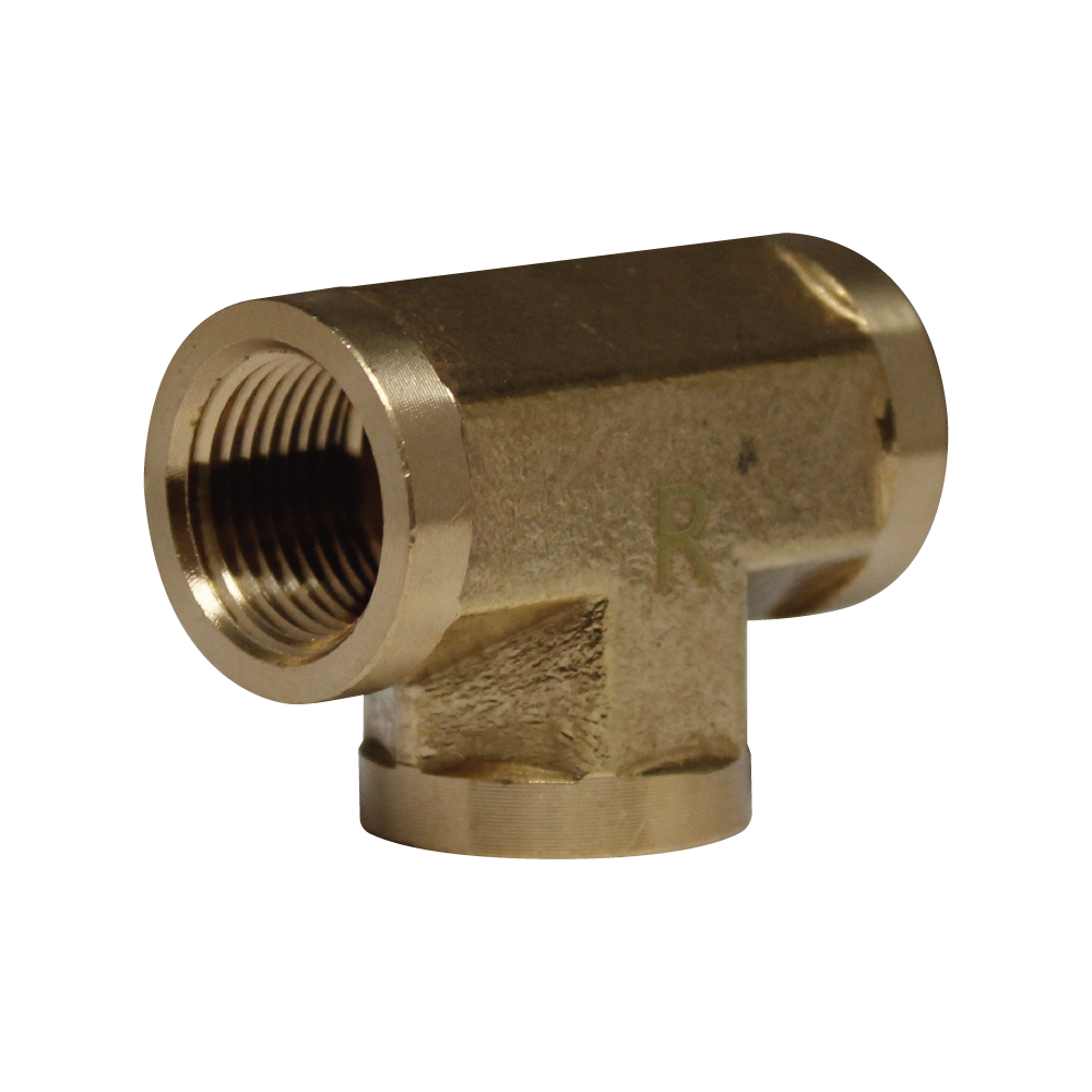 [R-101B-04] TEE NPT 1/4 X 1/4 X 1/4  FORJADA