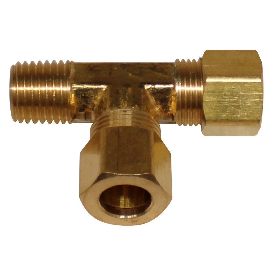 [R-71F-04-02] Tee con Macho Lateral 1/4  1/8