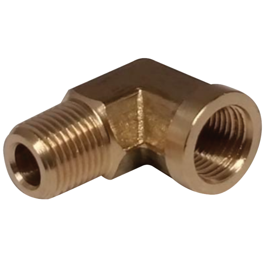 [R-116B-06] Codo a 90° Hembra- Terminal Macho 3/8