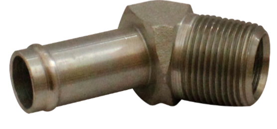 [4503-04-02] VASTAGO para manguera codo a 45° a Macho NPT