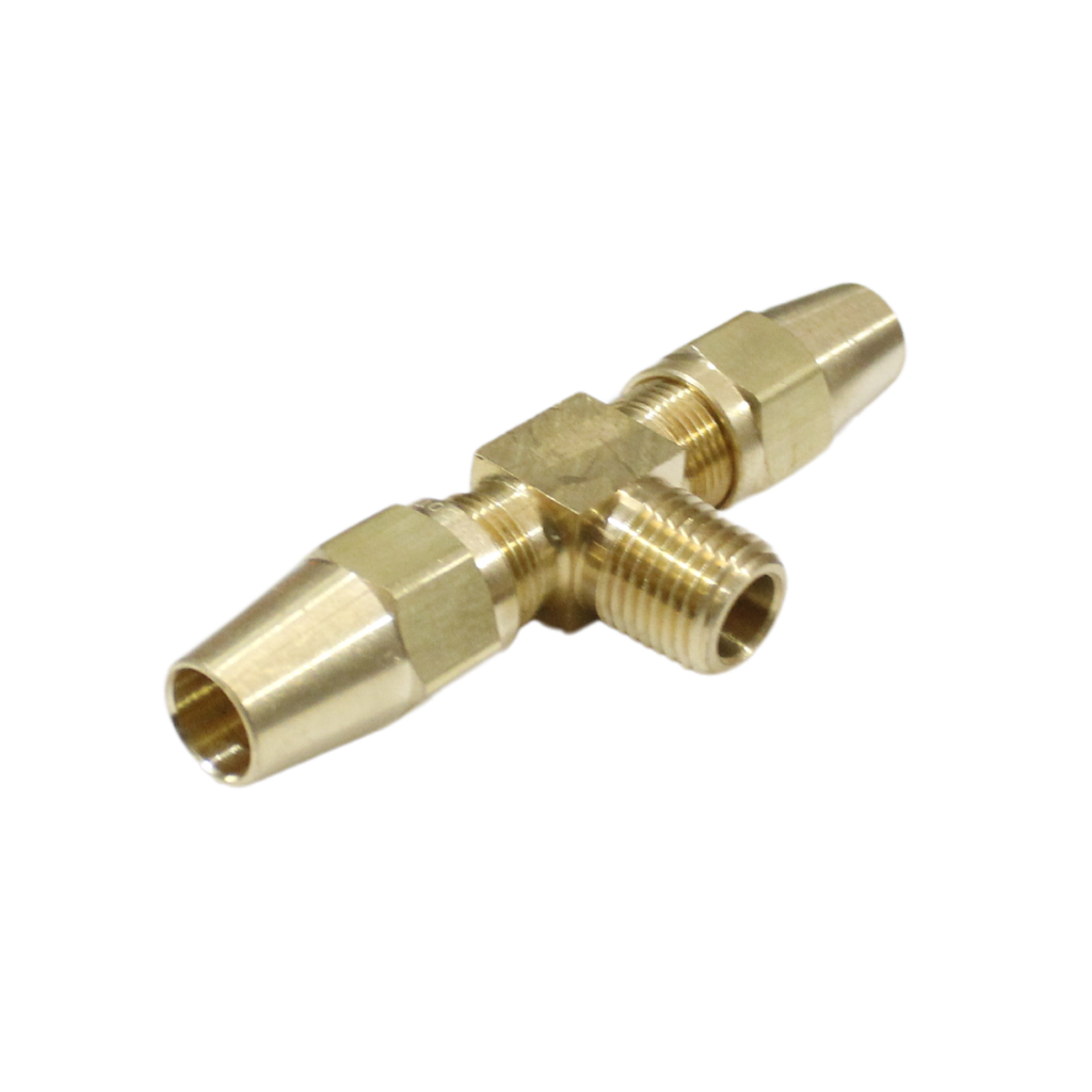 [R-472F-04-02] Tee con Macho al Centro NPT 1/4  1/8