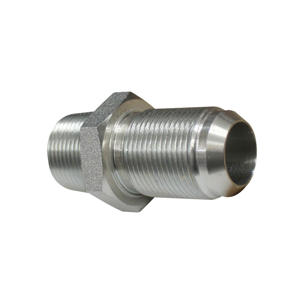 [2706-04-04] Unión Macho NPT- Macho JIC 37° pasamuros